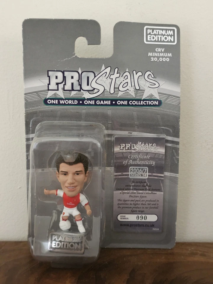 Corinthian Platinum Prostars Fabregas Arsenal FC Football Figure Silver - Image 1 of 4