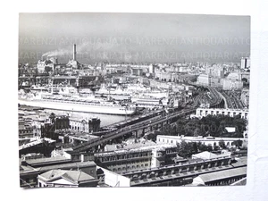 VECCHIA FOTO FOTOGRAFIA IDEA ARREDO PORTO DI GENOVA PANORAMA CITTà 1975 24X18 - Picture 1 of 2