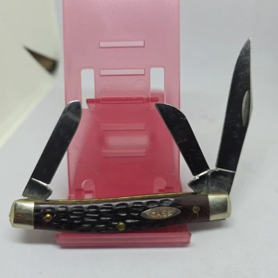 CASE XX USA 6344SP Stockman 1974 Beautiful Bone Unused Knife 6 Dot - Image 1 of 4