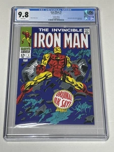 2024 THE INVINCIBLE IRON #1 (1968) Turkey CGC 9.8 NM/MT  TURKISH EDITION - Picture 1 of 2