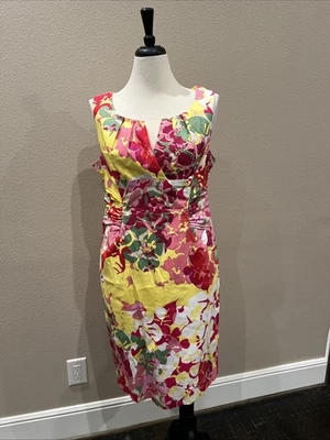 Adrianna Papell Floral Summer Dress Sz 16 - Image 1 of 4