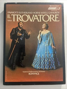 Verdi: Trovatore Pavarotti Sutherland Horne Wixel Ghiaurov 2 Cassette Tape OPERA - Picture 1 of 8