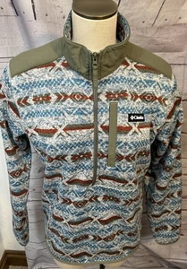 Columbia Aztec Full Zip Fleece Jacket Size M Southwestern Geometric multi color - Picture 1 of 6
