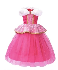 Prinzessin Aurora rosa/gold Mädchen Kleid 5T-6T Alter - Bild 1 von 8