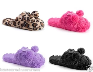 SO Plush Pom Pom Clog Slippers Scuffs  ~ Several Colors & Sizes to Choose From! - Picture 1 of 35