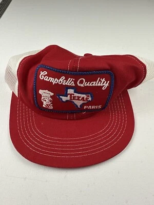 Nostalgic Vintage K-Products Mesh Trucker Hat - Red - Campbells Soup Paris Texas - Image 1 of 3