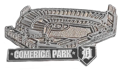 Tigers Pins Unique Sil Comerica Park Detroit Tigers Stadium Collector Tigers Pin - Image 1 of 3
