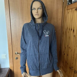NFL Houston Texans Nike Lightweight Gray Cotton Hoodie Jacket Men's XL - Picture 1 of 11