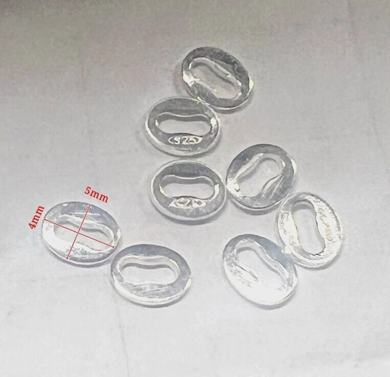 Bollatina connettore In Argento 925 5x4mm per catenina bracciale gioielli  - Immagine 1 di 1