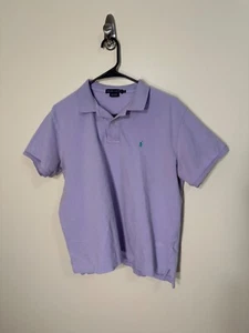 Polo Ralph Lauren Men Purple polo with emerald green logo embroidery size XL - Picture 1 of 9