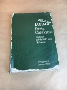 Catálogo de piezas vintage de berlinas Jaguar de 2,9 y 3,6 litros RTC9893CA enero 1988 - Imagen 1 de 12