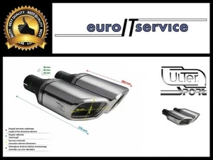 NEUF TWO TOP MUFFLER TIP ULTER SPORT N1-33DL/P - SILENCER TAIL PIPE Ø105x80 - Imagen 1 de 3