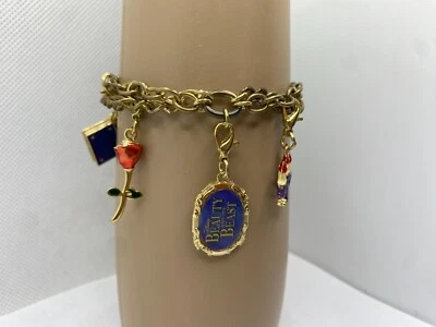 Pulsera Belleza Y Lo Mejor Dije 6 Coloridos Clip-On Dijes Disney Foto 1 de 4
