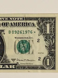 Star Birthday Note One Dollar $1 Bill 9-26-1976 September 26 1976 B09261976* Gem - Picture 1 of 10