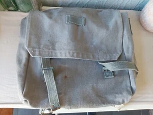 Paquete pequeño original de lona gris resistente del ejército holandés - Imagen 1 de 12
