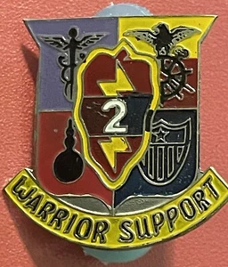Vietnam War Theater Made 225th Support Battalion Beercan DI DUI Crest - Picture 1 of 2