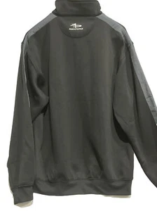 Page & Tuttle Pull Over Size Large Cool Swing Black Jacket 1/4 Zip Logo - Picture 1 of 10