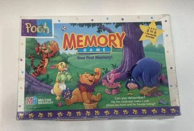 Vintage 1996 Winnie the Pooh Memory Matching Game - All Pieces Included - Image 1 of 4
