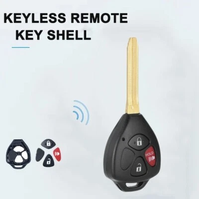 3 botões novo controle remoto de substituição chave de carro estojo compatível com Toyota 4 corredores RAV4 - Imagem 1 de 2