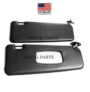 New Sun visor For BMW E30 Coupe 325eS 325i 318i 320i Black Pair 1982-1994 - Picture 1 of 12