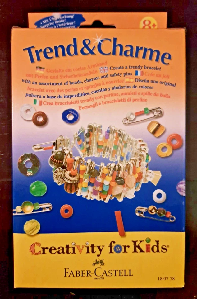 Faber-Castell-Trend&Charme Bastel - Armbandset mit Perlen und Sicherheitsnadeln - Bild 1 von 1
