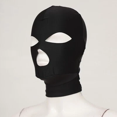 Adult Headgear Breathable Cosplay Costume Mesh Balaclava Hoods Nightclub AU - Image 1 of 4