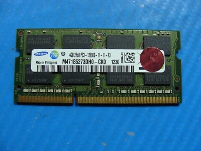 Asus X55A Samsung 4GB 2Rx8 PC3-12800S Memory RAM SO-DIMM M471B5273DH0-CK0 - Image 1 of 2