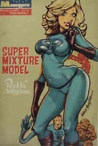 Rockin Jelly Bean Fantastic Four INVISIBLE WOMAN Super Mixture Model Figure NIB