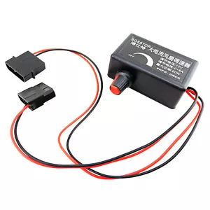 PC Lüfter Drehzahlregler 4pin IDE Molex Stromanschluss 12V 5A 60W Ein Aus Schalter - Bild 1 von 9
