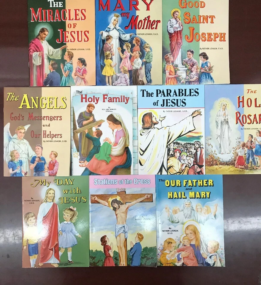 Vintage St. Joseph Picture Books Series Paperback Mary Jesus God VG PB Lot of 10 - Image 1 of 4