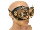 Steampunk Gear Goggles Mask Chain Leather Spike Masquarade Cosplay Haloween 
