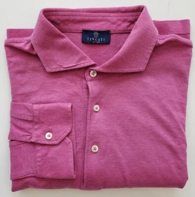 Tincati Milano. Men Dress Shirt.  Made in Italy.  S - Image 1 of 4