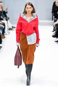 BALENCIAGA - Giacca in neoprene rosso 2016, taglia S - Foto 1 di 7