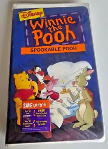Disney Winnie the Pooh Spookable Pooh VHS Tape Halloween Tigger New Sealed - Imagen 1 de 6
