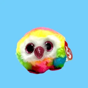 TY Puffies OWEN the Owl (4 Inch) New Stuffed Toy MWMTs with Ty Mint Tags - Picture 1 of 4