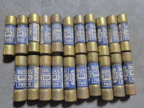 Fusible Renouvelable Buss LKN70 - 70A, 250V AC - Lot De 3 Liens Fusibles Gris - Neuf