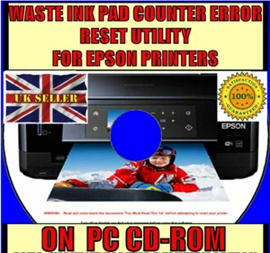Waste Ink Pad End of Life Reset Fix for EPSON XP225 XP422 XP423 XP425 Printer CD - Afbeelding 1 van 11