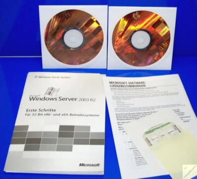 Windows 2003 Standard R2 32 Bit Deutsch. Microsoft Hologramm DVD, mit Key _ec - Bild 1 von 4