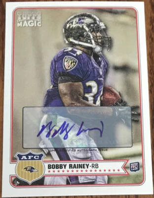 2012 Topps Magic Autographs Bobby Rainey #15 Baltimore Ravens - Image 1 of 2