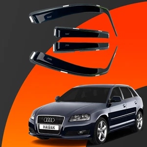 Deflettori Aria Antivento Audi A3 MK2 Sportback 5 Porte 2003-2012 Haibak Colorati 4pz - Foto 1 di 11