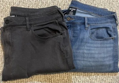 Pantalones de mezclilla True Classic para hombre talla 36 lavado claro y oscuro (2) pares Foto 1 de 4