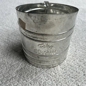 Vintage FOLEY Sift-Chine Triple Screen Metal Flour Sifter - Picture 1 of 10