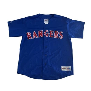 Nueva con etiquetas Camiseta Vintage Texas Rangers Para Hombre Grande Azul Años 90 Majestuosa Colección Diamante - Imagen 1 de 9