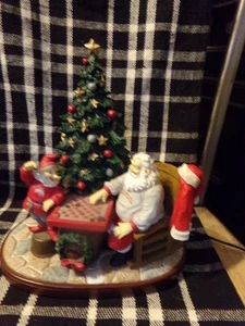 Ohio State University Checkerboard Santa Memory Co Lights up Christmas Buckeyes - Picture 1 of 12