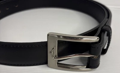 RM Williams 492 Black Real Cowhide Leather Belt Size 44/492 - image 1 of 4
