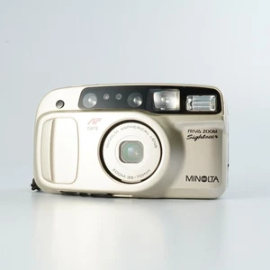EXCELLENT MINOLTA Riva Zoom Sightseen Point & Shoot Film Camera - Picture 1 of 16