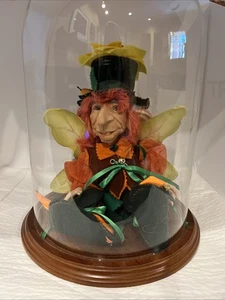 Vintage sitzendes Porzellan skurrile irische Kobold Fee Figur 12" groß - Bild 1 von 15