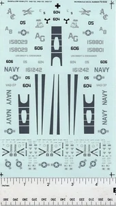 Decalcomanie microscala 72-532 EA-6B 1/72 scala bassa visibilità NOS - Foto 1 di 3