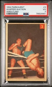 WHIPPER BILLY WATSON 1954-55 PARKHURST WRESTLING ROOKIE CARD - PSA 3 VERY GOOD - Picture 1 of 2
