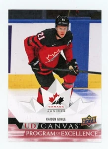 2022-23 Upper Deck Series 2 Kaiden Guhle UD Canvas Program Of Excellence - Picture 1 of 2